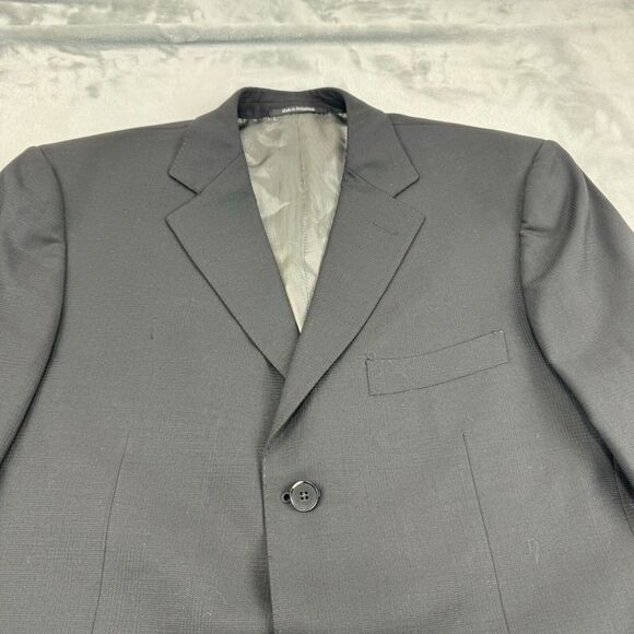Ermenegildo Zegna Other - Ermengildo Zegna Suit Jacket Mens 42 Black Squares Blazer Sport Coat